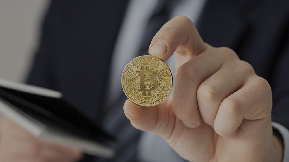 Professional cryptocurrency and trading market visual